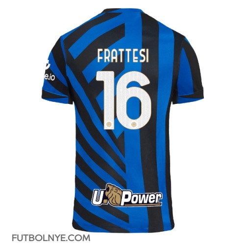 Camiseta Inter Milan Davide Frattesi #16 Primera Equipación 2024-25 manga corta